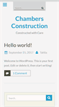 Mobile Screenshot of chambersconstruction.ca